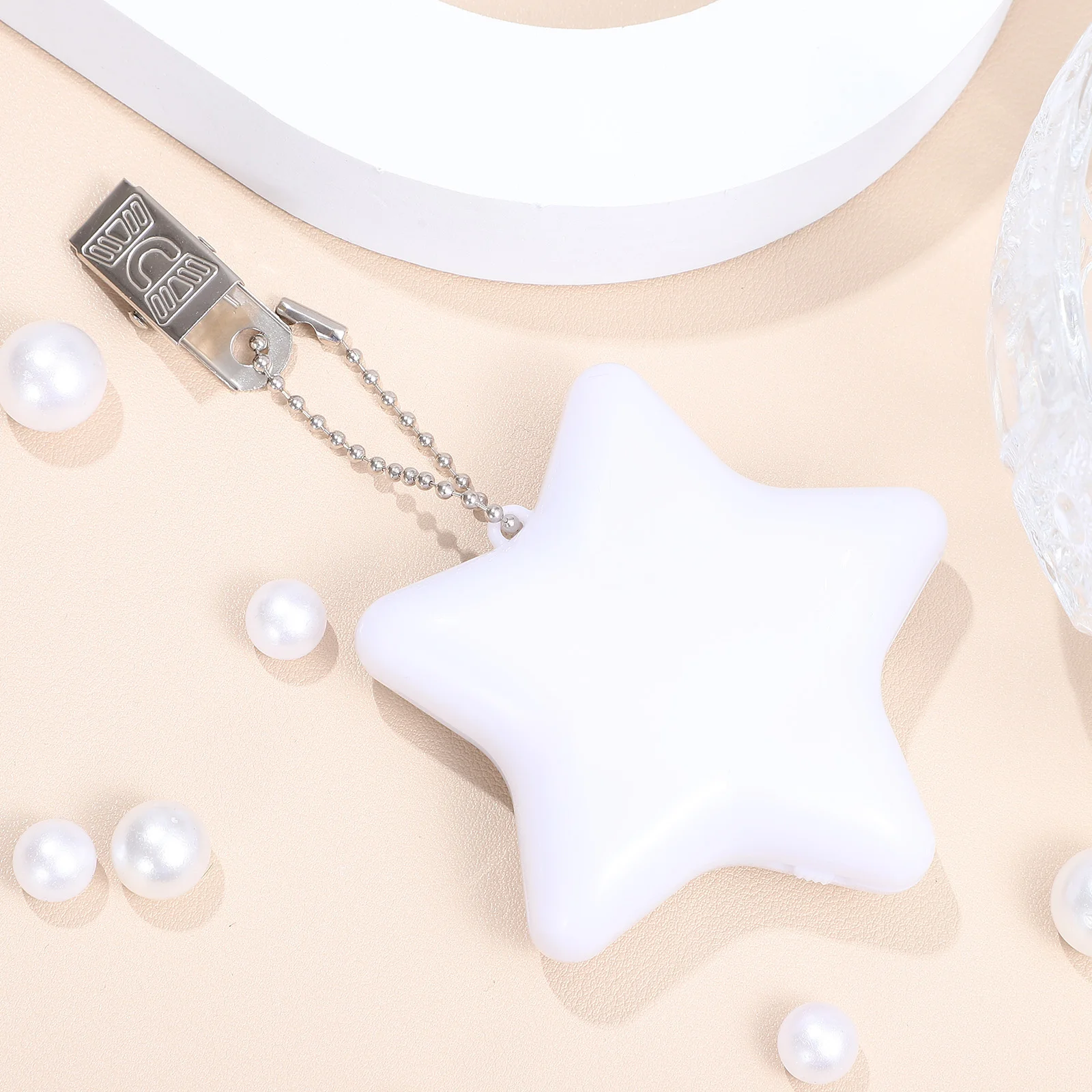 Light Miss Heart Shaped Purse Automatic Pp Handbag Lamp LED Sensor