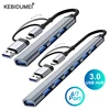 7-in-2 USB HUB Type C HUB Multi USB Splitter USB Adapter OTG USB to USB 3.0 HUB for Macbook Pro 13 15 Air Mi Pro PC Laptop