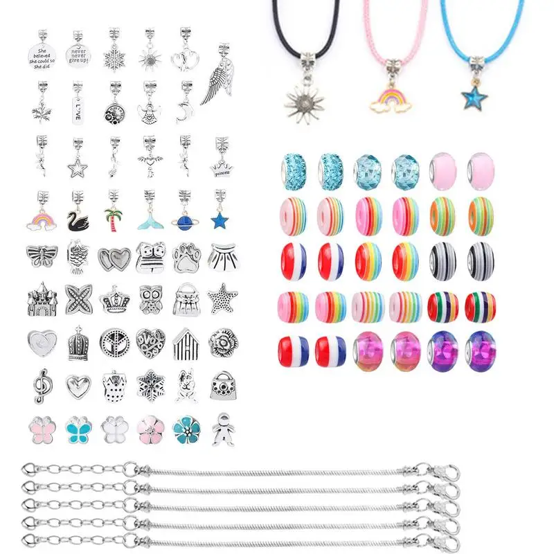 

Kids DIY Bead Set Jewelry Making Kit For Girls Boys For Bracelets Necklaces Creativity Gifts Art Craft Horse Shape For Christmas