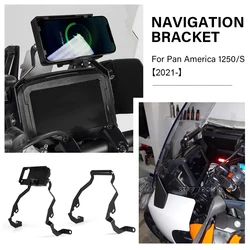 Wireless Charger Mobile Phone Holder For Pan America 1250 PA1250 RA1250 2021 2022 Motorcycle Navigation GPS Plate Bracket Adapt