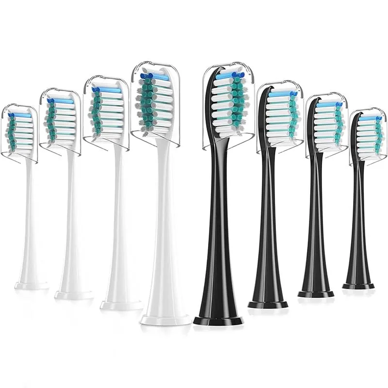 8 Pcs Electric Toothbrush Replacement Brush Heads Soft Dupont Bristles Nozzles Tooth Brush Head For Philips HX3/6/9 Series 4 pcs electric toothbrush replacement head soft dupont bristles nozzles tooth brush heads for phil hx3 6 9 series ips