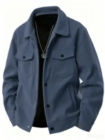 Nouvelle veste en velours côtelé pour homme automne 2025 avec revers, style japonais tendance, coupe ample 6