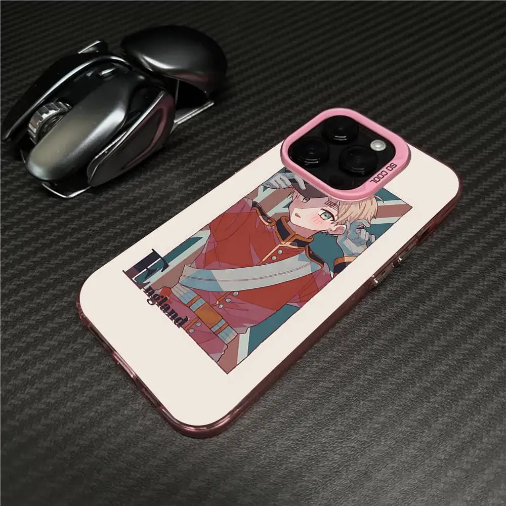 Vibrant Hetalia Axis Powers Cartoon Phone Case with Colorful Back Cover
