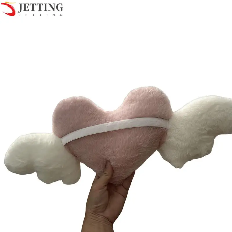 하트 모양 자동차 머리 받침 봉제 러브 목 베개 시트, 범용 요추 베개 지지대 액세서리, 등 쿠션