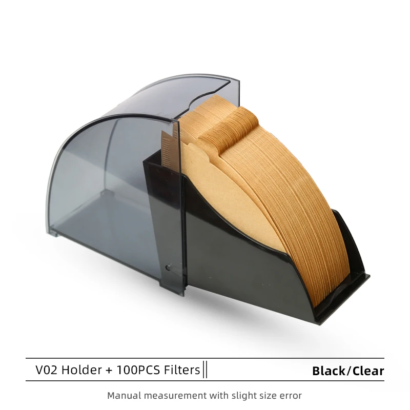 V Shape Coffee Filter Paper Holder with Dustproof...