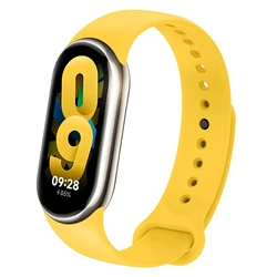 Silicone Sport Replacement Strap for Fitness Tracker Bracelet (Yellow)