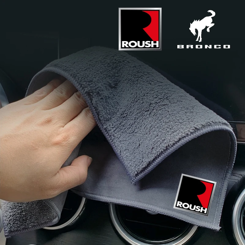 Car Wash Towel Suede Microfiber Cleaning Drying Rag Cloth 1Pcs for Roush Ford Shelby Bronco Sport F-150 Raptor Pickup SUV microfiber towel,microfiber cleaning cloths,microfiber car towel,microfiber towels,microfiber washing towel,car washing towel,car drying towel,suede car towel