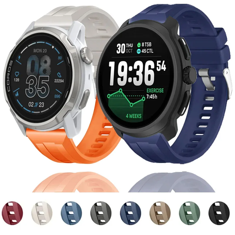 22mm Silicone Sports Breathable Watch Strap