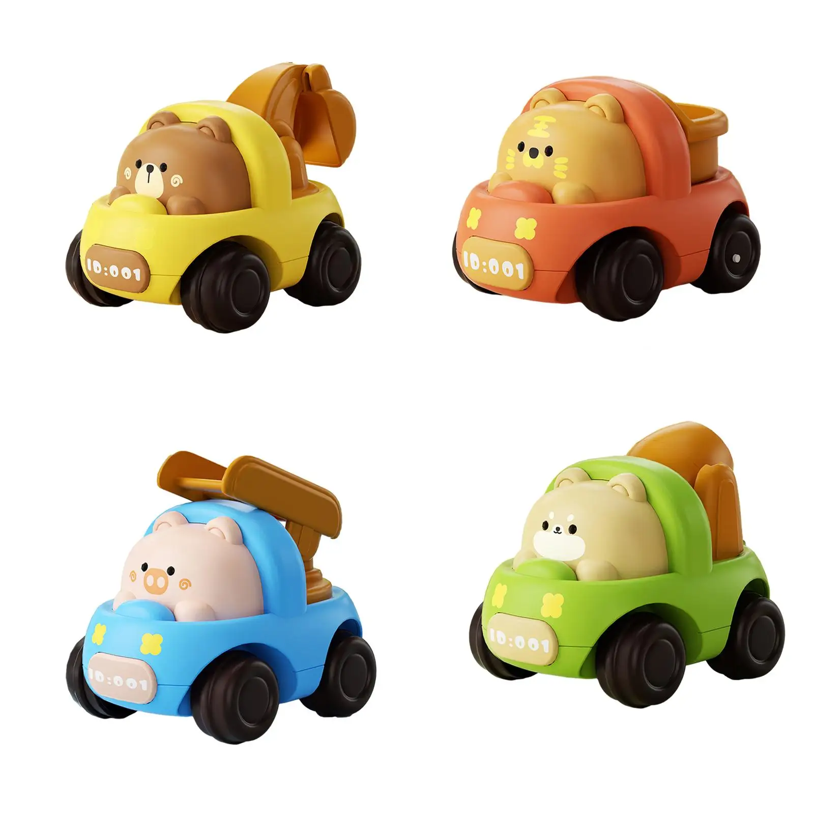 

Inertial Engineering Car Animal Car Toy Preschool for 4+ Years Old Motor Skills Party Favors Kids' Toy Car Friction Car Toy