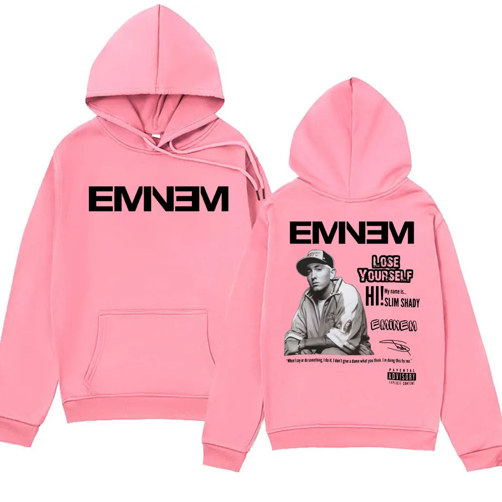 Rapper Eminem Anger Management Tour Graphic Printed Hoodie Men Women Oversized Hip Hop Fashion Hooded Sweatshirts Streetwear