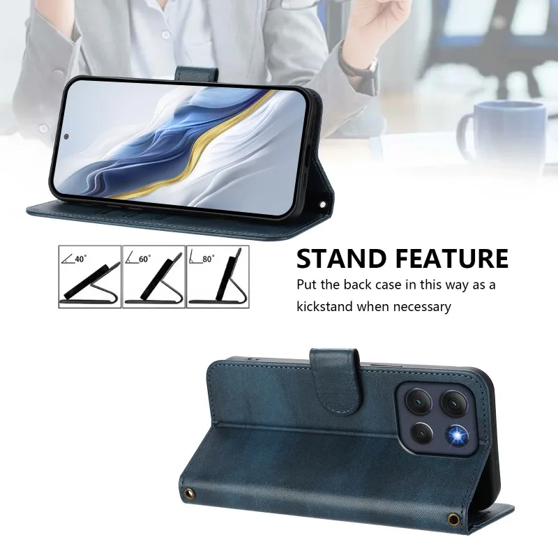 Leather Wallet Flip Case for Motorola Moto G Series, Enhanced Protection and Style