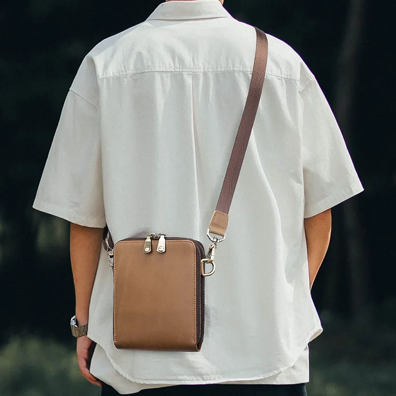 Men's Square Waterproof Shoulder Bag Messenger Bag Triangle
