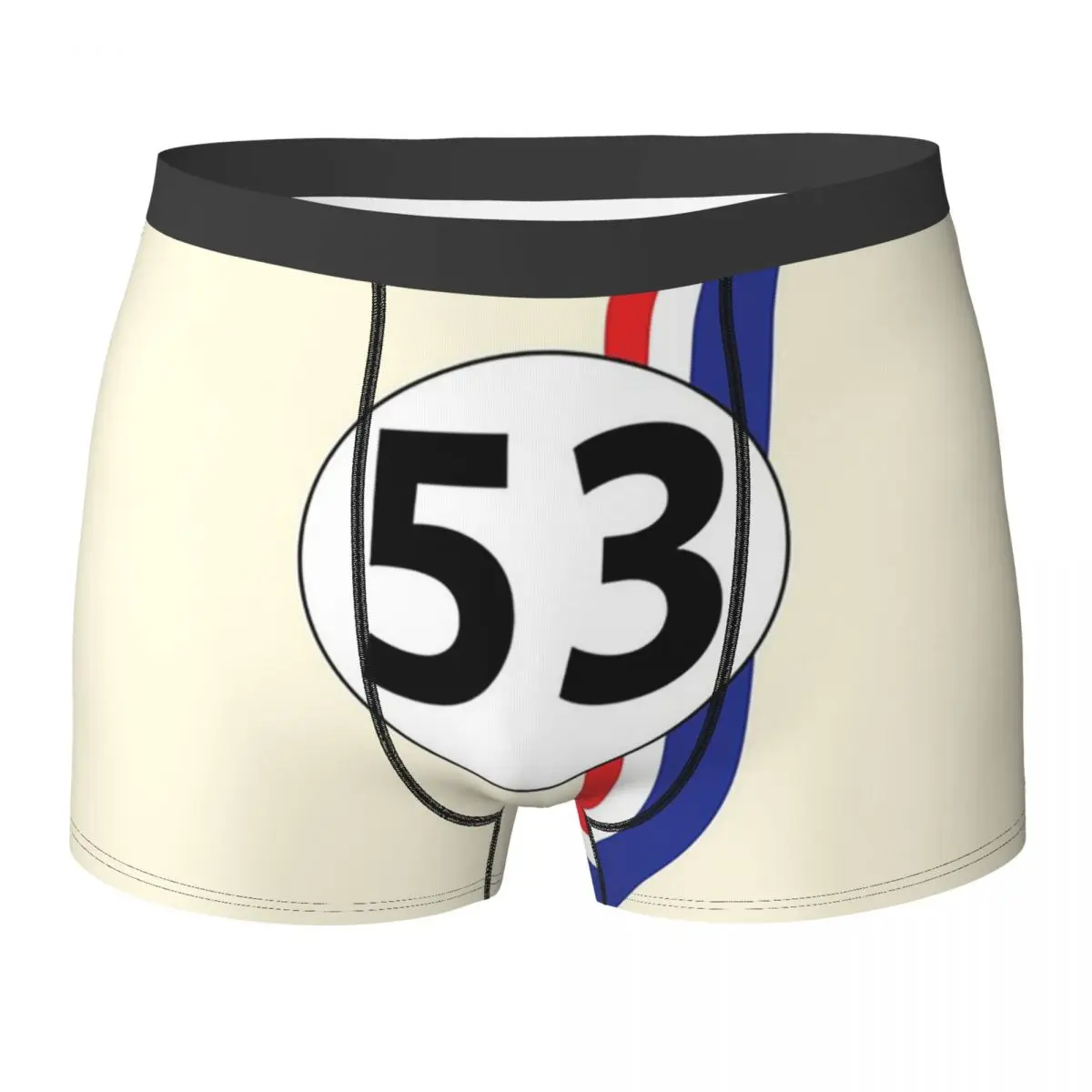 

Трусы-боксеры Herbie, трусы Number 53, мужское мягкое нижнее белье для мужчин, подарки бойфрендам