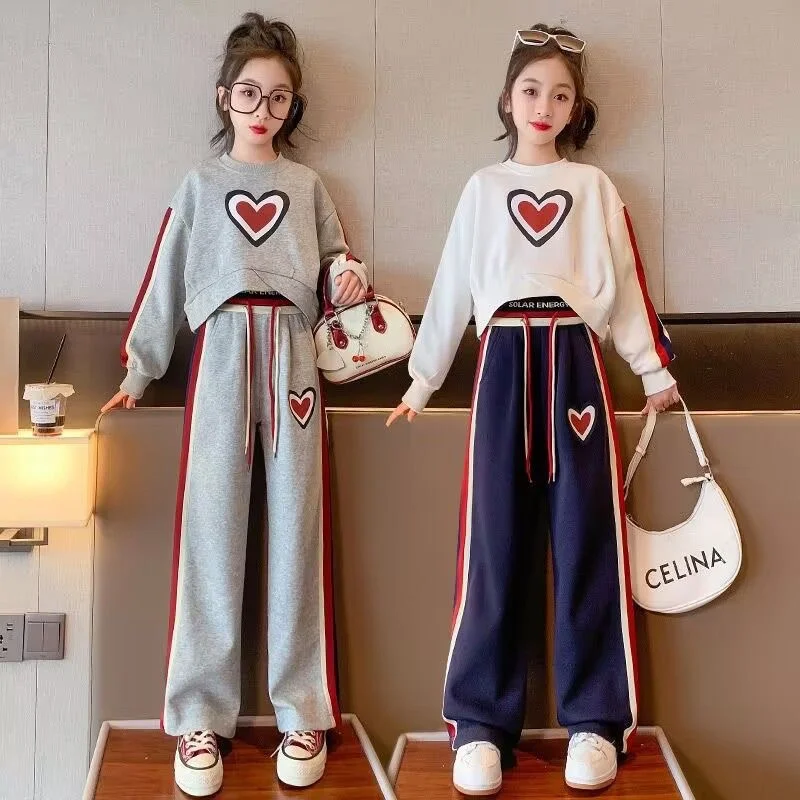 

Girls Clothing Sets 2023 Children Sweatshirt Coats Pants Tracksuit For Kids Clothes For Teenagers Fashion Outfits Clothes Set