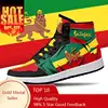 Rastafari Lion of Judah Premium High Tops Basketball Sneakers Print Design Woman Man Holiday Party Matching Custom Dropshipping 1