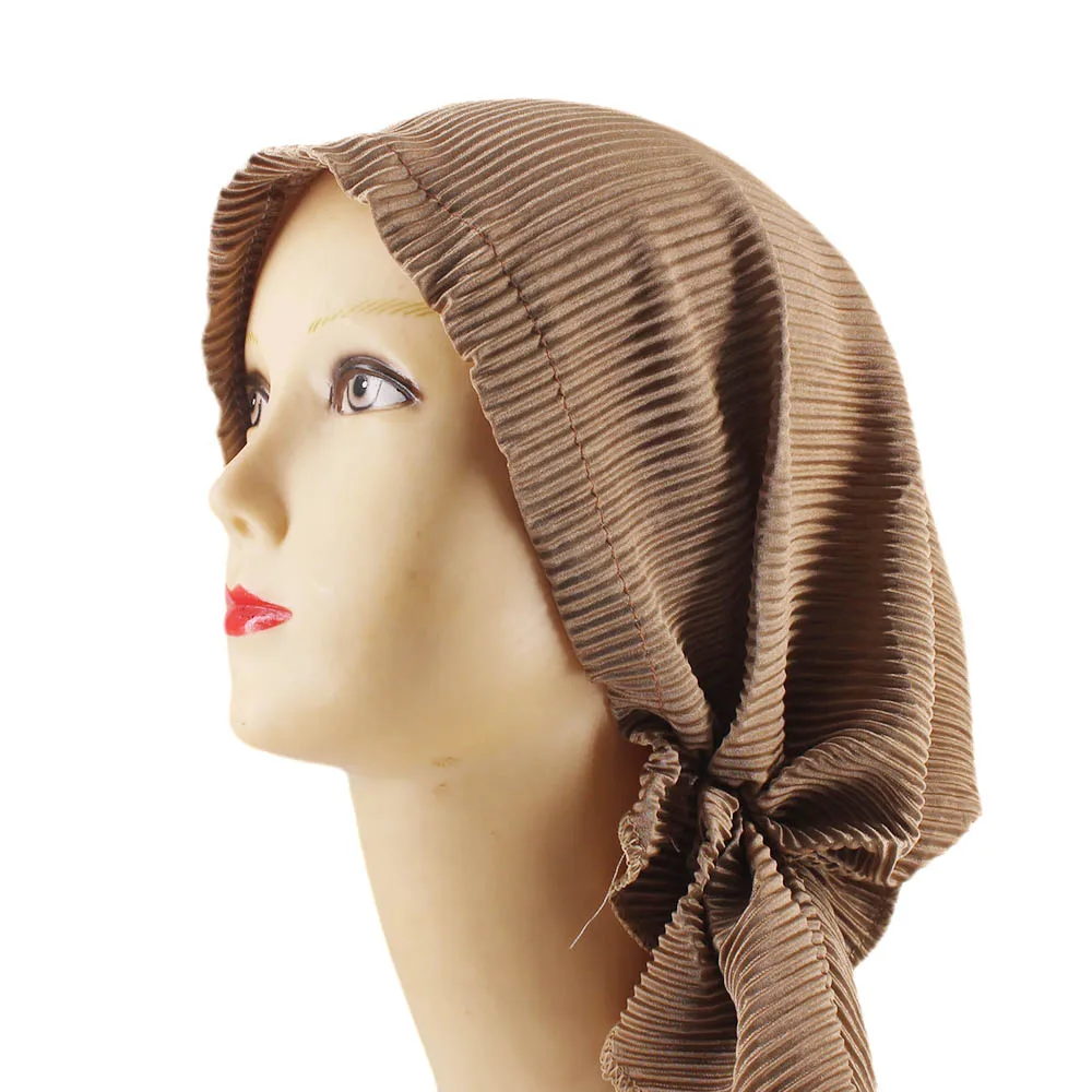 Neuer arabischer Hut für Frauen Turban warme Mützen Schädel im Freien Nahost Mode unter Hut Frauen muslimischen islamischen Wickel Kopftuch – Detail 21