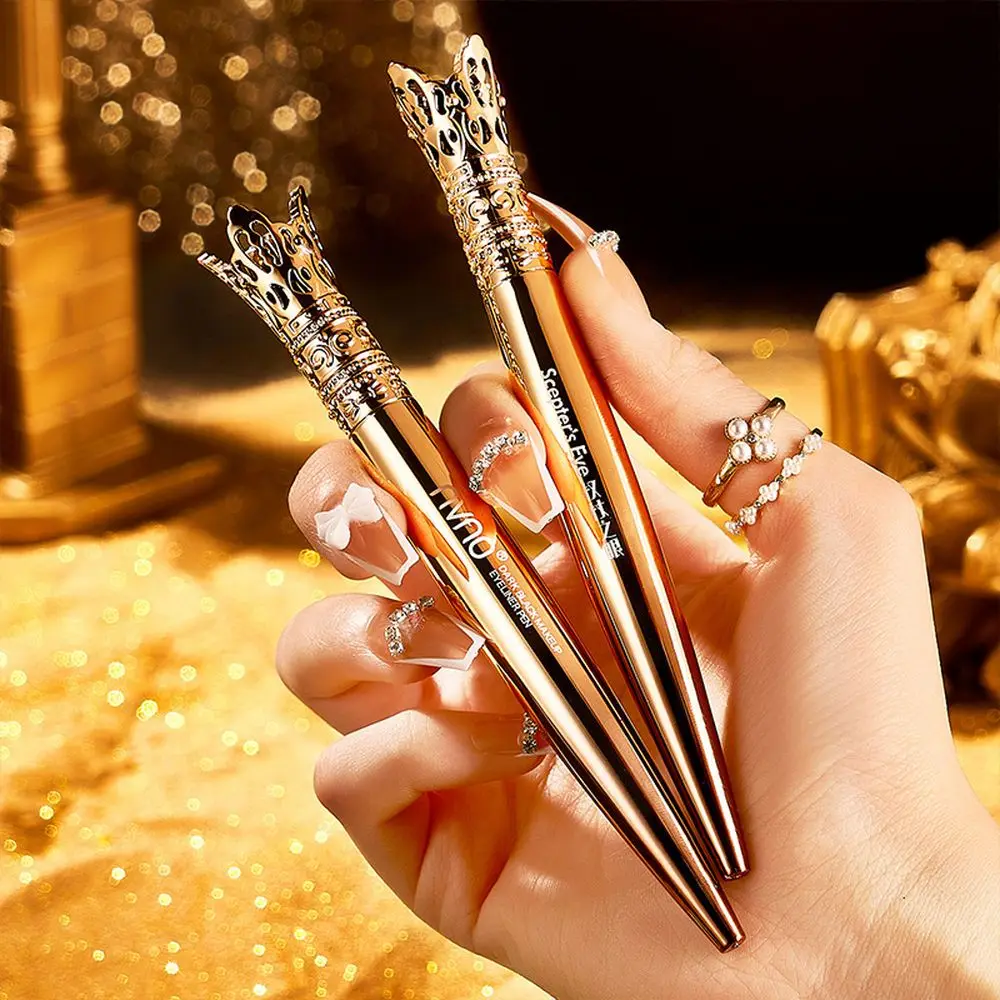 Queen 'S Scepter Professionele Zwarte Eyeliner Snel Droog Langdurige Waterdicht Anti-Olie Glad Pen Liquid Eyeliner tool