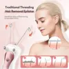 Electric Body Hair Remover Women's Cotton Thread Leg Arm Shaver Razor Lady Beauty Neck Rechargeable Hair Epilator 4