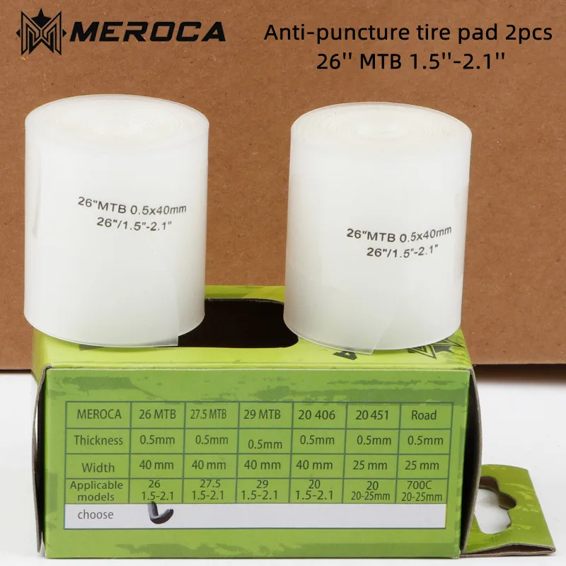 Bicycle Tire Puncture Protection Liners - Anti-Puncture Cycling Tape Set