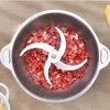 Meat Grinder 2L Stainless Steel Electrical Food Processor Blender Mixer Machine  Kitchen Fruits Garlic Nuts, EU Plug Blender 6