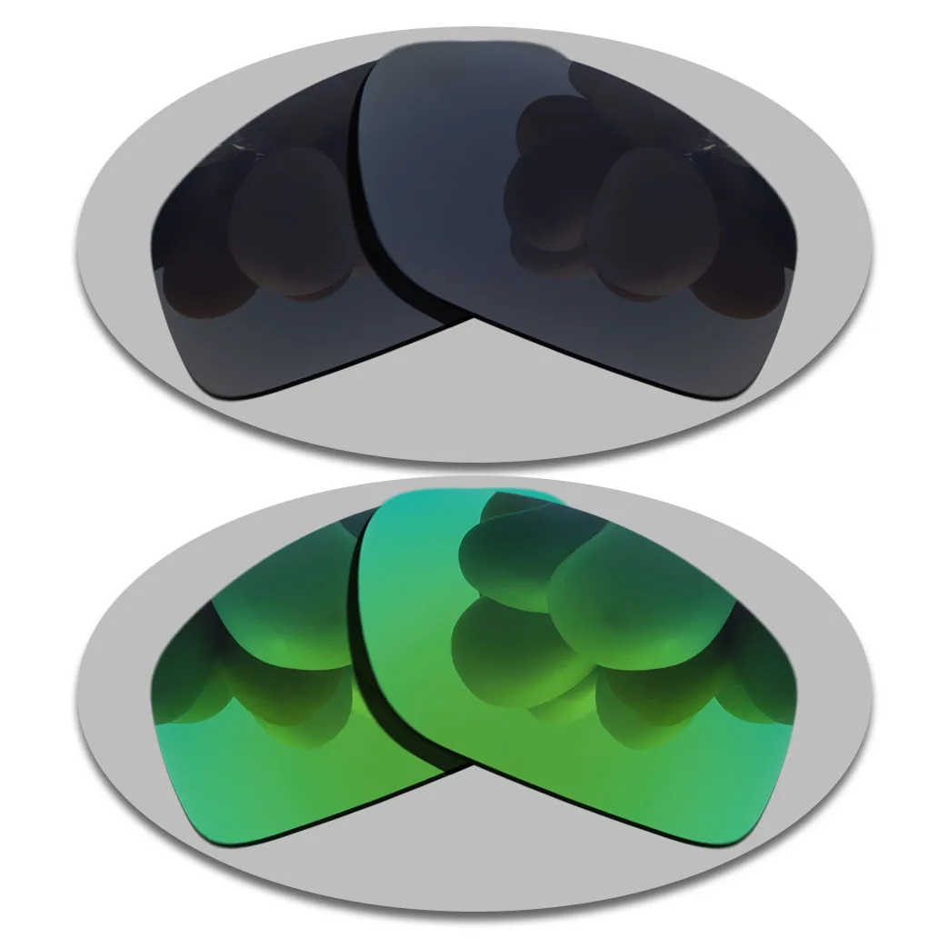 

Grey Black&Green Lenses Replacement For-Oakley Tincan Polarized Sunglasses