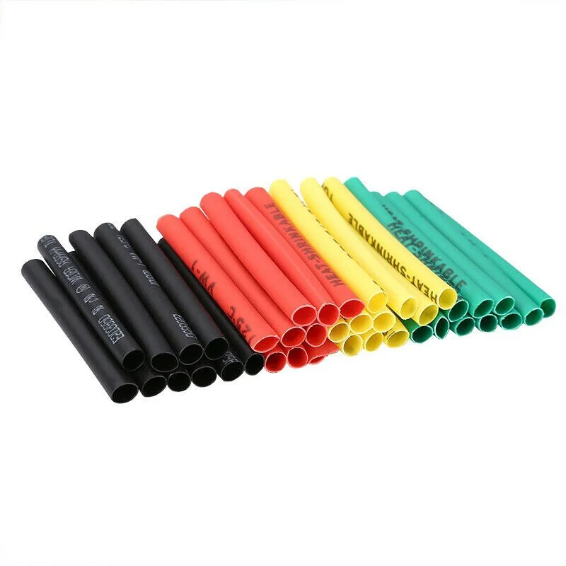 164/560pcs Polyolefin Heat Shrink Tubing Set 2:1 Shrink Ratio for Wires Cables Multicolor Sleeves