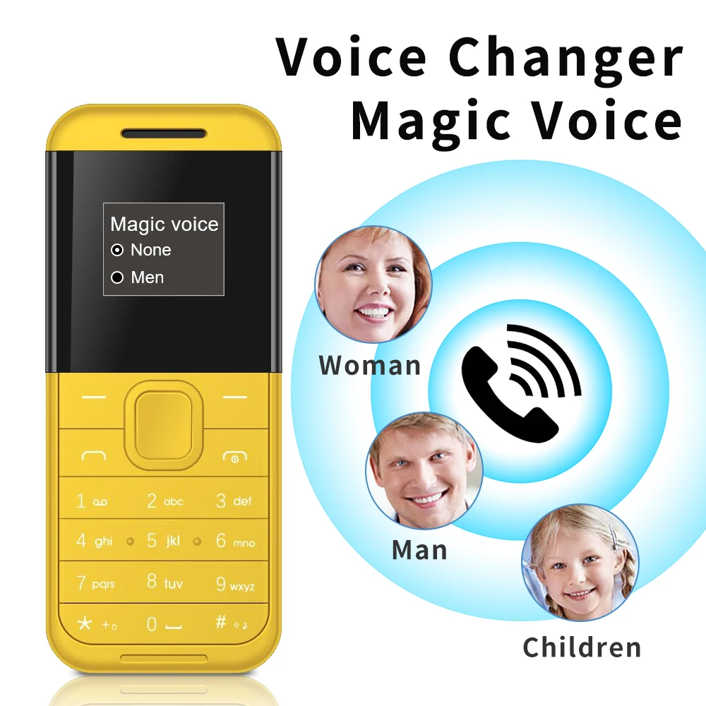 SERVO BM222 Super Mini Mobile Phone 2 SIM Cards Bluetooth Dialer Magic Voice Auto Call Recorder 2G Small Button Backup Cellphone