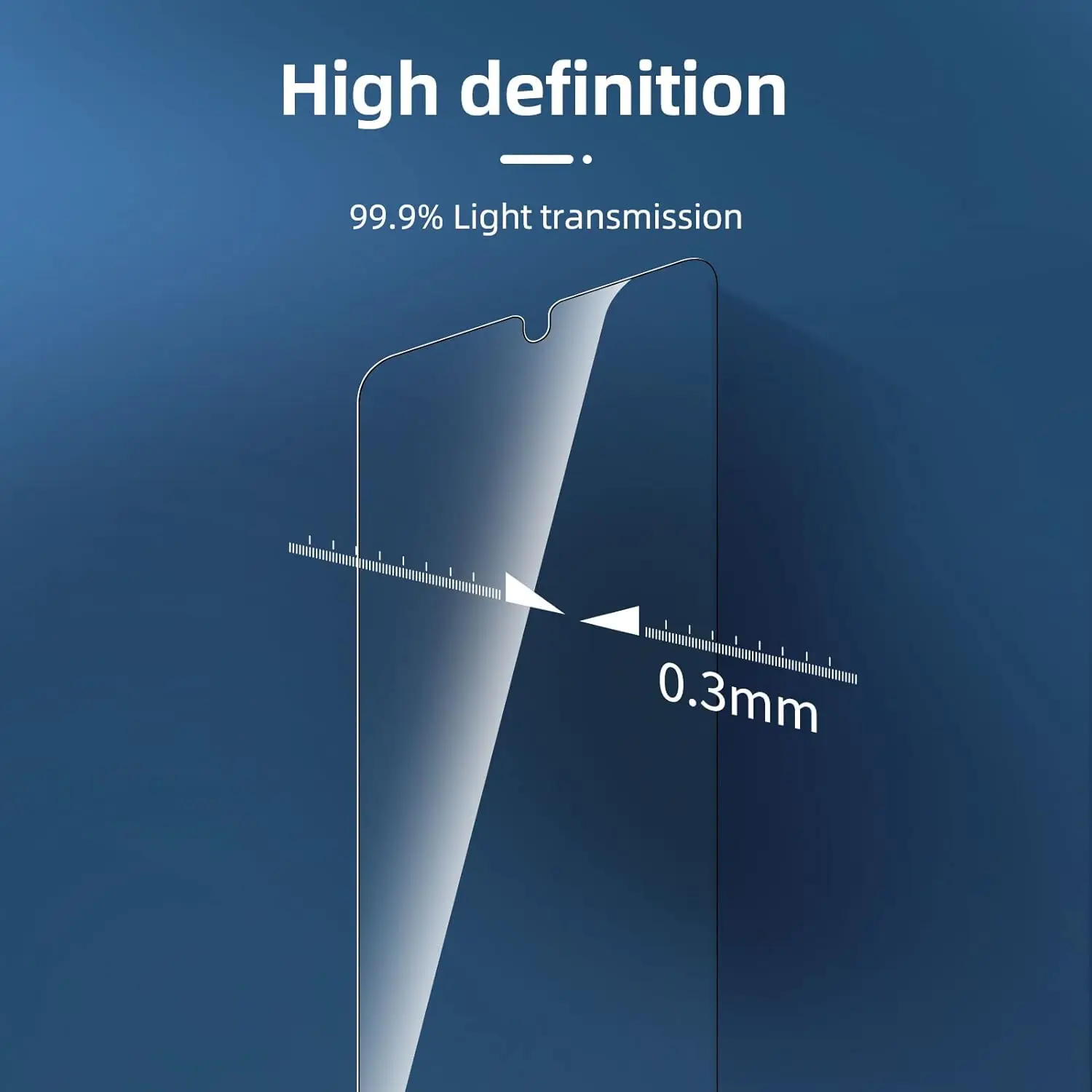 Premium Tempered Glass Screen Protector Film - 2/3/4 Pack