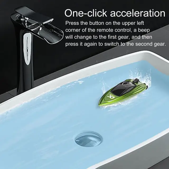 Classic Toy 1 Set Eco-friendly Anti-interference Remote Control Speedboat USB Rechargeable Children Toy Gift 4