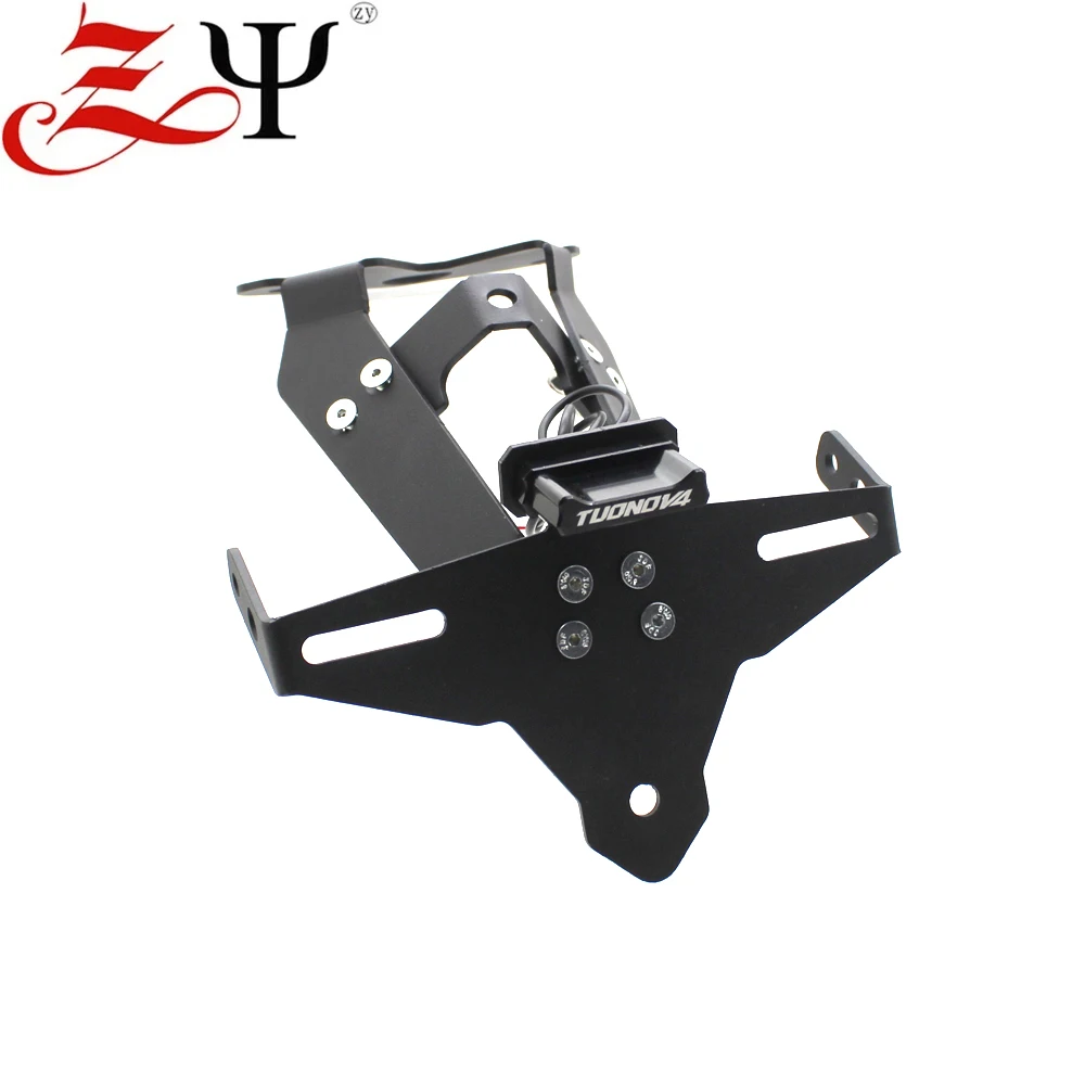 License Plate Holder LED Light Tail Tidy Fender Eliminator For Aprilia TuonoV4 Tuono V4 1100 motorcycle license plate holder,license plate holder