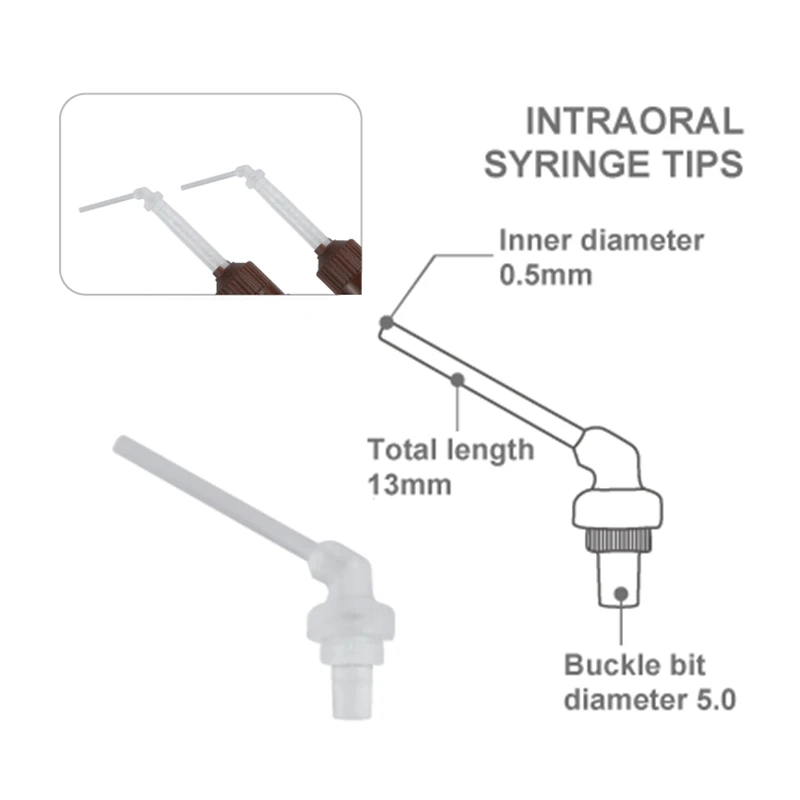 50 Teile/beutel Zahnmedizin Einweg Mischen Tipps Silikon Gummi Mischen Kopf 1:1 Für Abdruck Mischen Abgabe Pistole Dental Materialien – Detail 6
