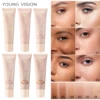 YOUNG VISION 6colors/pack Matte Concealer Long Lasting Foundation Wheat Color Long Lasting Easy Makeup Finish Foundation 2