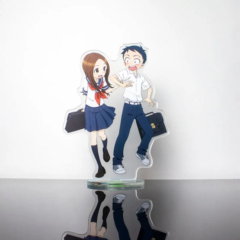 Anime Karakai Jouzu no Takagi-san 3 Teasing Master Takagi-san Nishikatakun  Stand Figure Display Cosplay Acrylic Charm Desk Decor - AliExpress