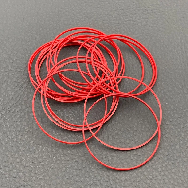 Red Plastic Gasket O-Ring Set (33-42MM) - Watch Case Bottom Cover Accessories
