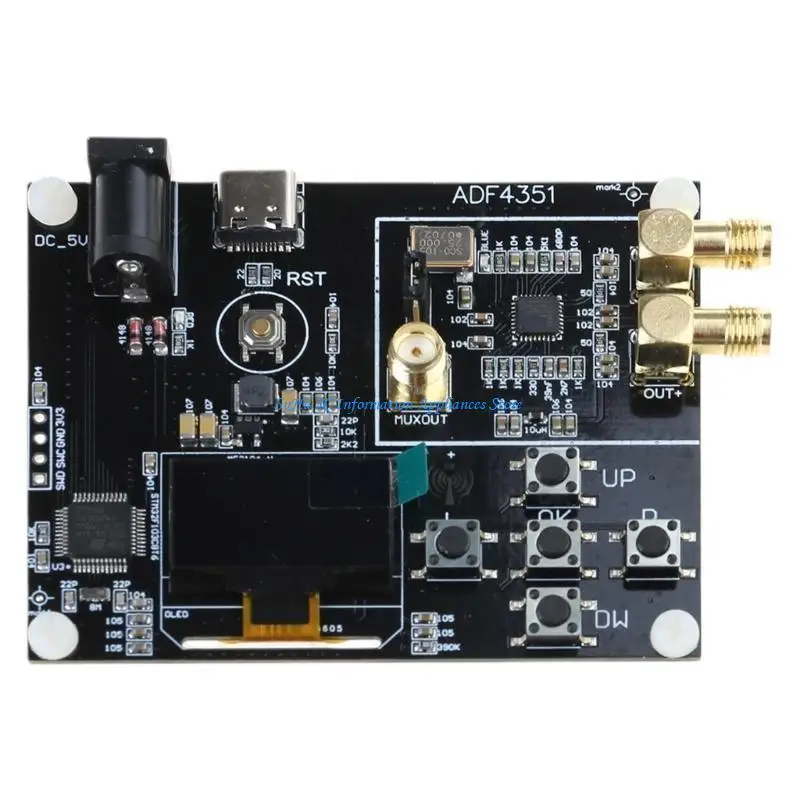ADF4351 온보드 모듈, STM32 칩셋 35MHz-4.4GHz 주파수, 무선 주파수 테스트 및 개발용 코드 포함