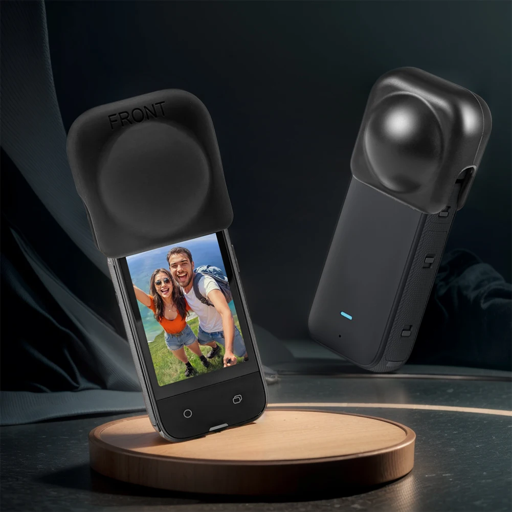 실리콘 카메라 렌즈 커버 방진 렌즈 가드 낙하 방지 보호 케이스, Insta360 X4 파노라마 액션 카메라용 내마모성