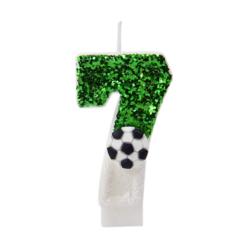 Kids Sports Theme Soccer Cake Candles - Fun Birthday Party Decorations & Cupcake Toppers