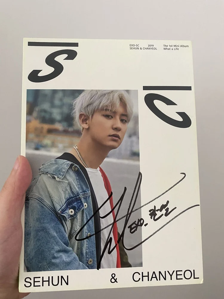 Chanyeol: Mini Álbum Autografado do EXO-SC com Capa Exclusiva e
