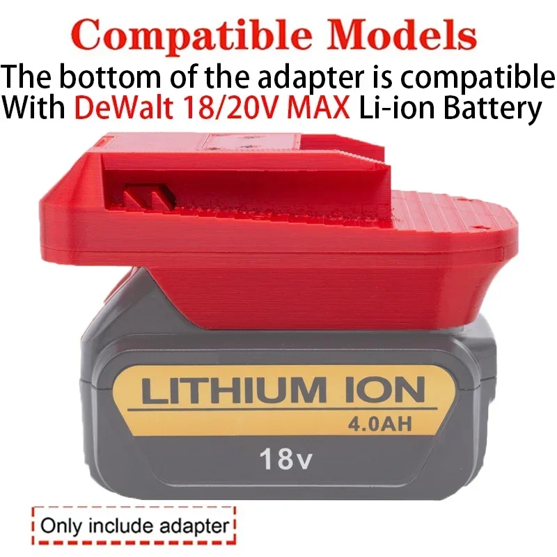 Battery Adapter/Converter for SKIL Nickel Tools to DeWalt 18/20V