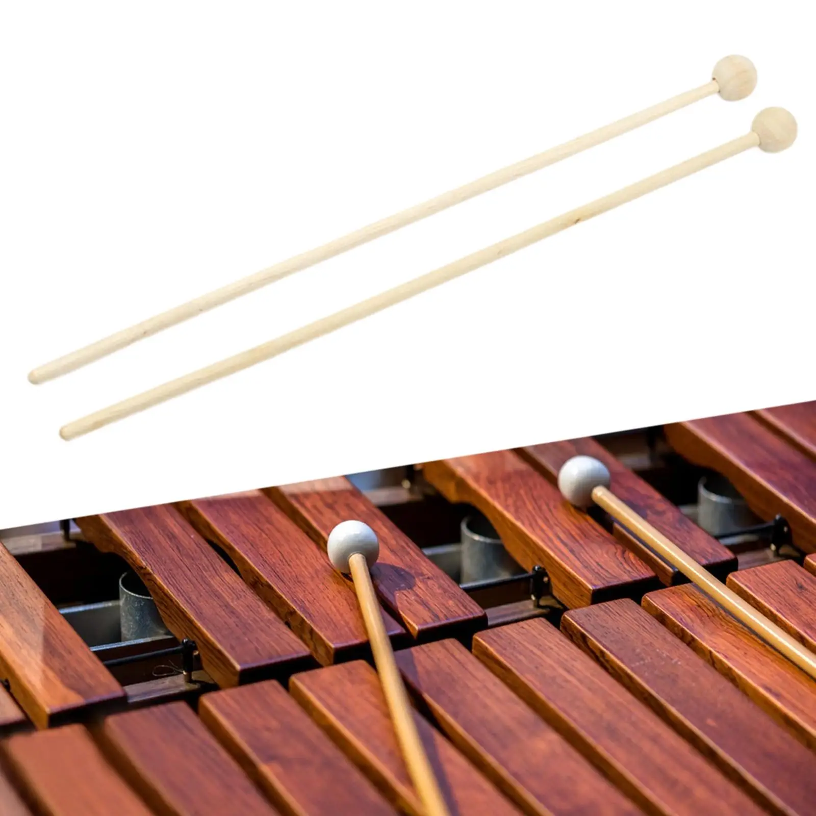 

2 шт., многофункциональные перкуссионные инструменты Marimba Mallets для детей и взрослых