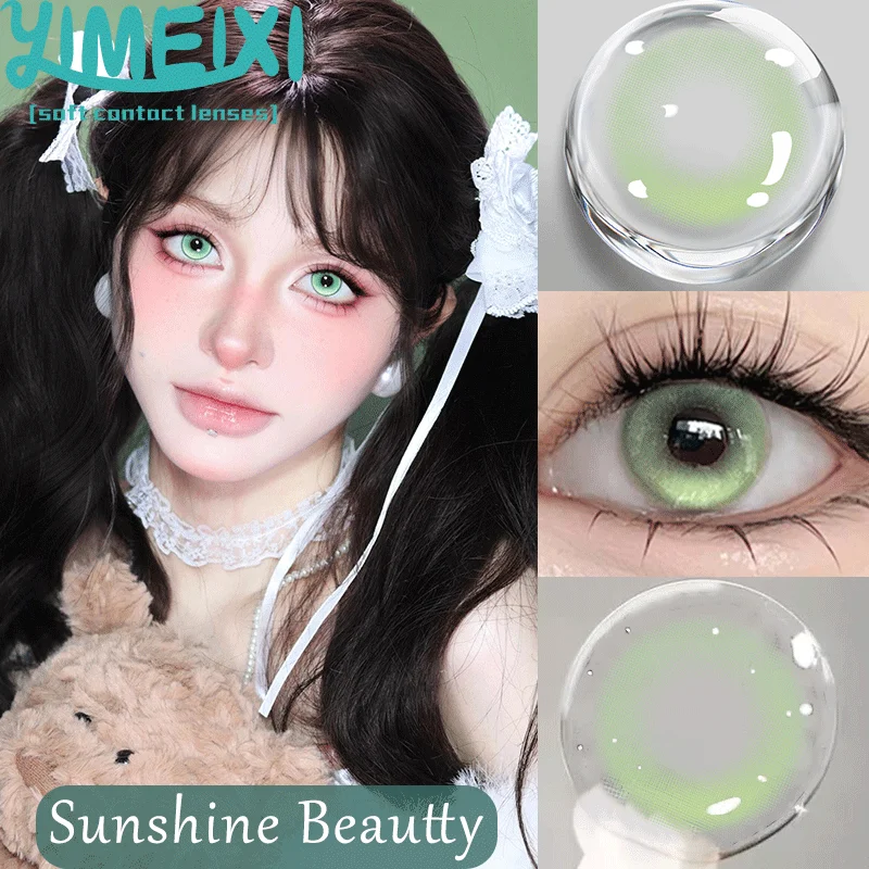 Vibrant Korean Fashion Colored Contact Lenses - Pink, Blue, Green, Red, Gray