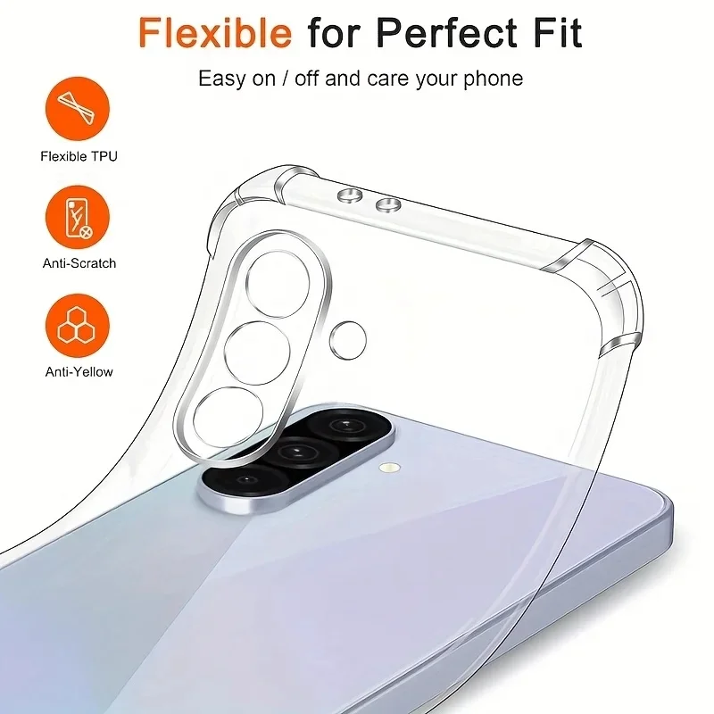 Transparent Soft TPU Silicone Phone Case Back Cover