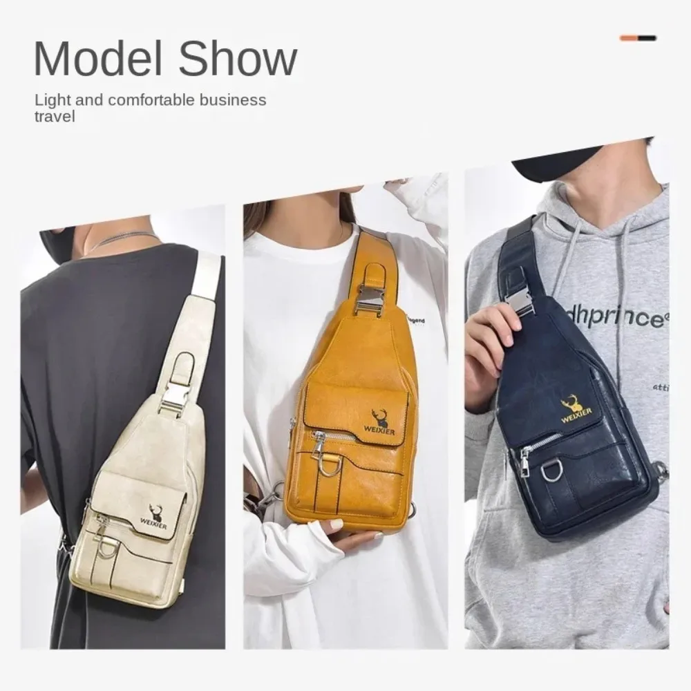 Borsa a tracolla retrò unisex da uomo e da donna, borsa a tracolla impermeabile di grande capacità, borsa messenger di alta qualità - immagine 6