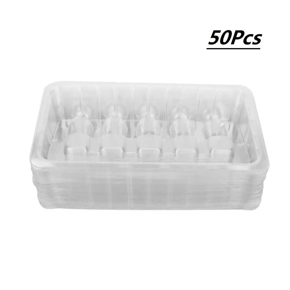 

50Pcs/Package Disposable Tattoos One Needle Holder Plastic Transparent Ink Cartridge Needle Holder Bracket Tray Supply Portables
