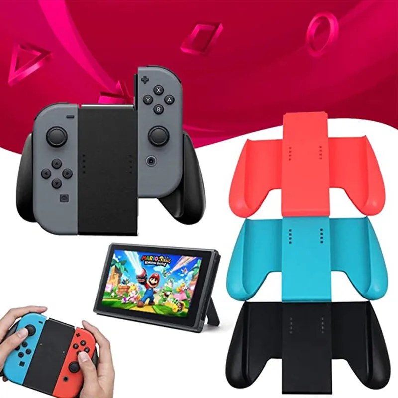 Gaming Grip Handle Controller Comfort Grip Handle Bracket Support Holder for Nintend Switch Joy-Con Plastic Handle Bracket 1PC