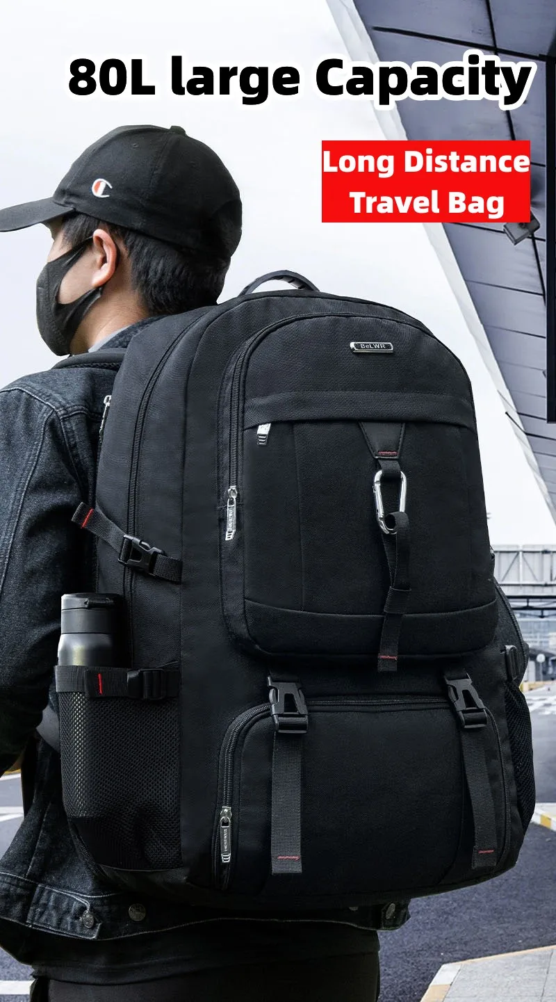 Men Backpacks 2023 New Travel Backpack Men's Outdoor Mountaineering Luggage Bag 50L/60L/65L/80L Backpack For Men