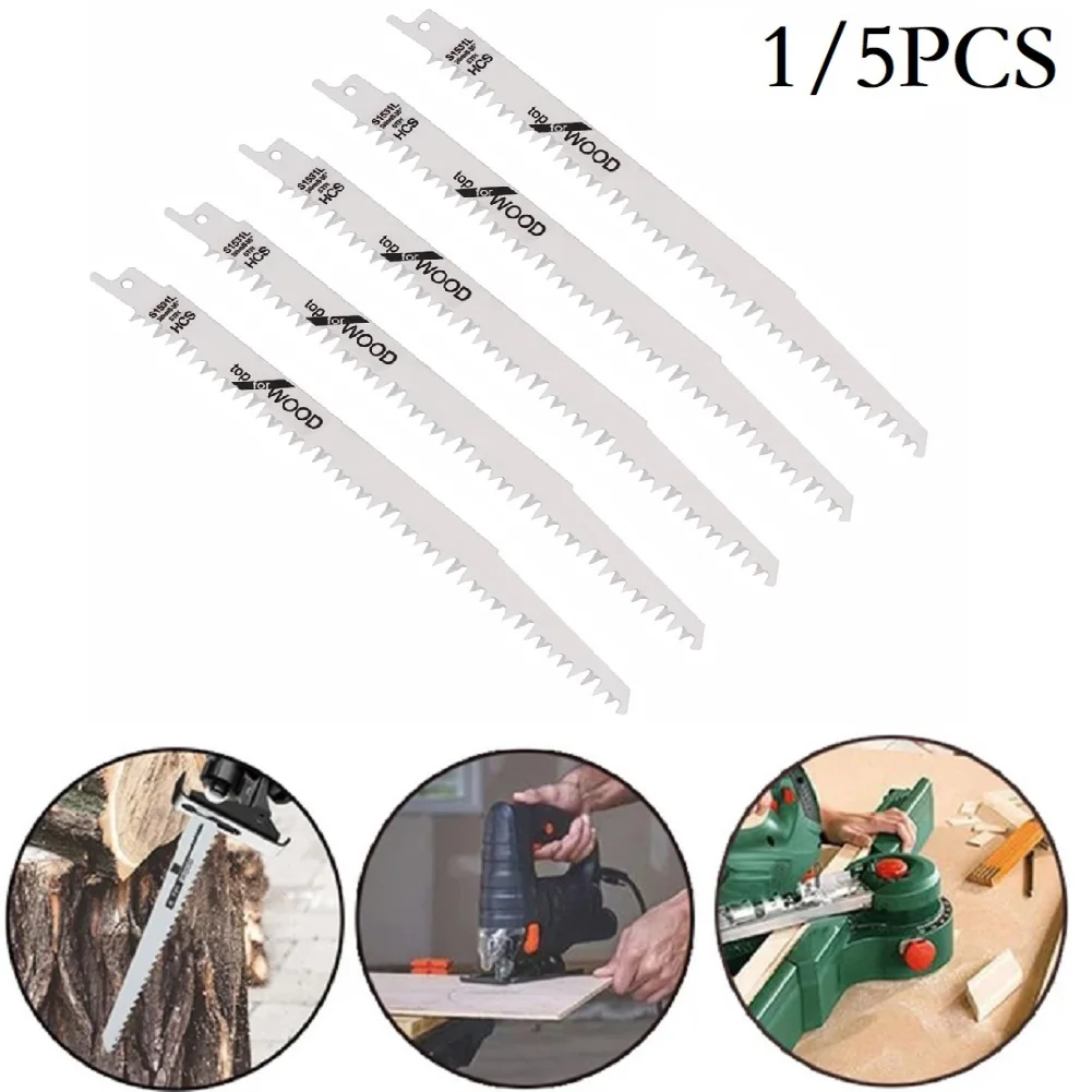 1/5PCS 240mm BI-Metal Reciprocating Saw Blades Electric Wood Pruning Saw Blades For S1531/S1531L Woodworking