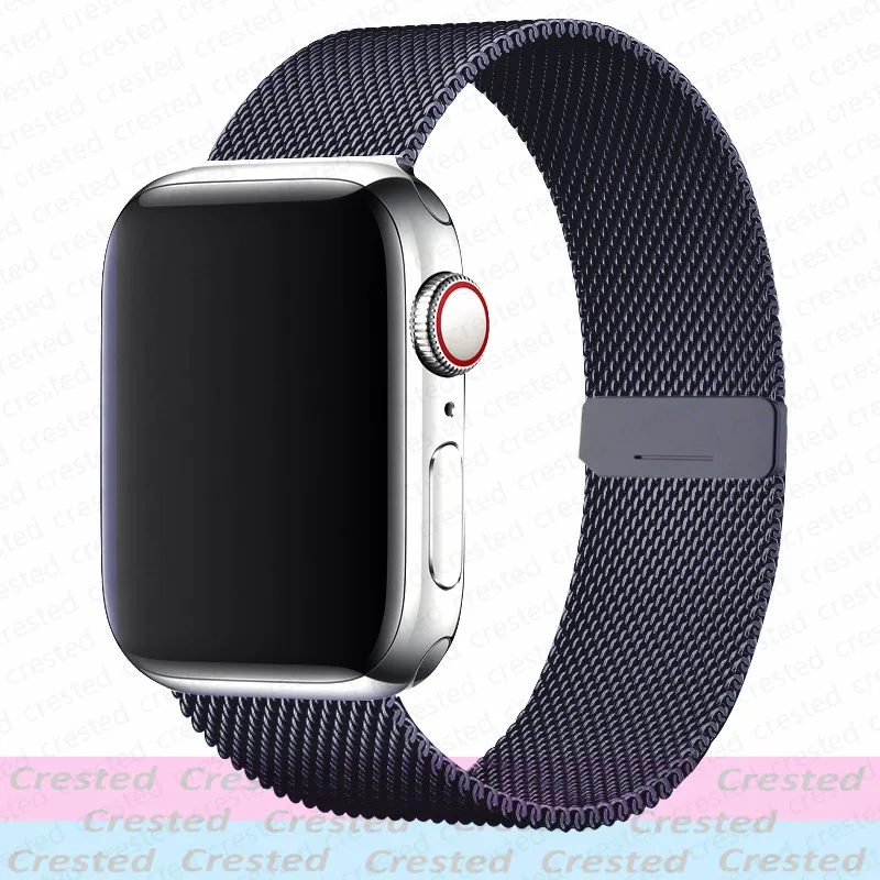 Milanese Loop Strap For Apple Watch Band 44mm 40mm 45mm 41mm 49mm 46 42mm correas bracelet iWatch series 3 6 se 7 8 9 ultra 2 10