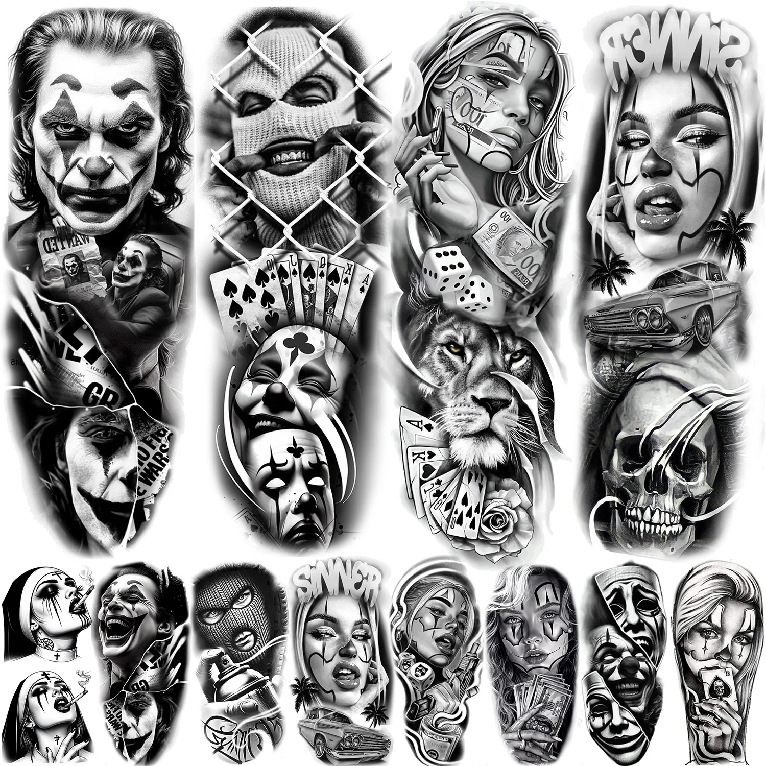 Chicano Smile Now Cry Later Tattoo: The Ultimate Guide to Realistic  Temporary Sleeve Art for Everyday, image size:1500x1500