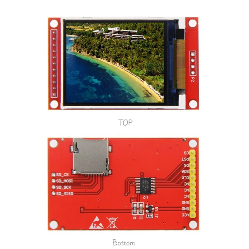 TFT LCD ũ , ÷ ũ ÷, SPI  Ʈ ÷ ũ,  4 IO ̹, 1 , 2.0 ġ, 176x220